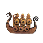 escultura vikinga barco
