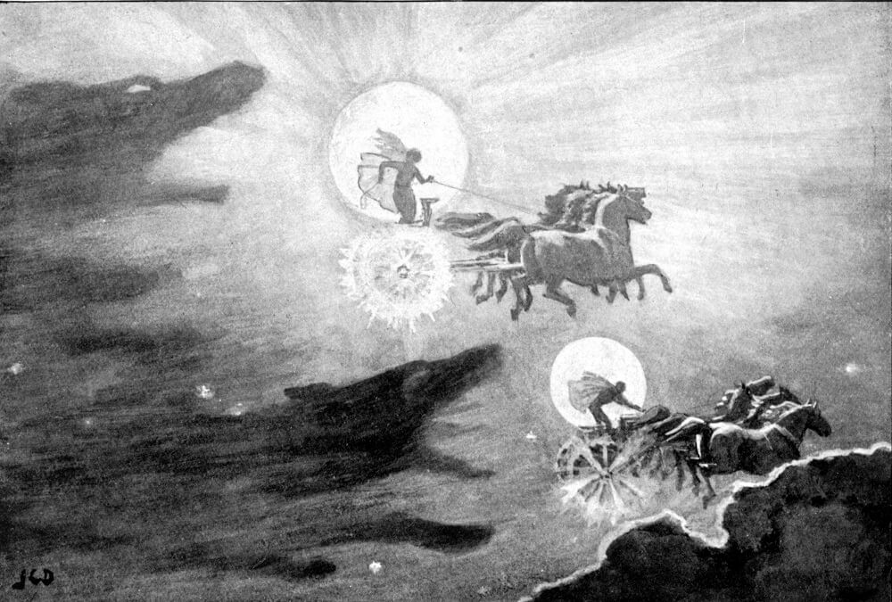 mitologia nordica dioses sol luna