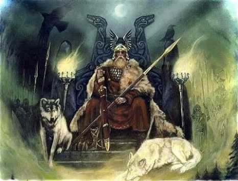 odin en trono
