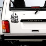pegatina vikingo pata lobo