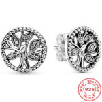 pendientes arbol plata
