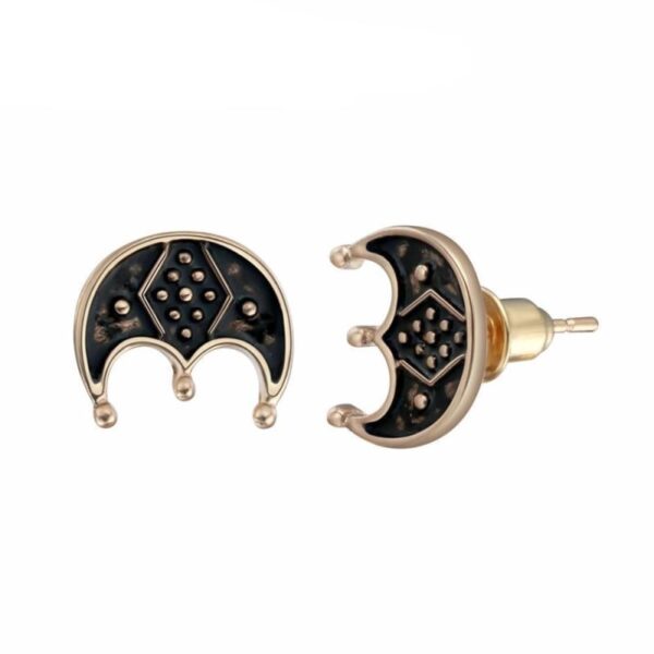 pendientes vikingos luna
