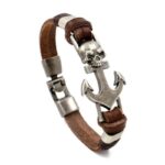 Pulsera Ancla Hombre marron