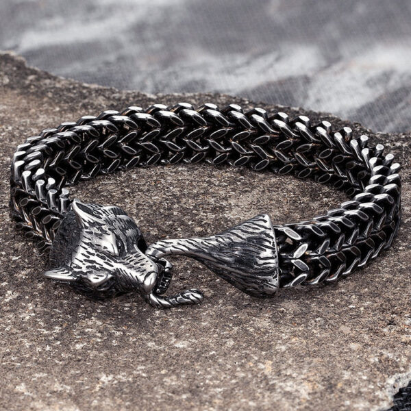 pulsera de lobo para hombre