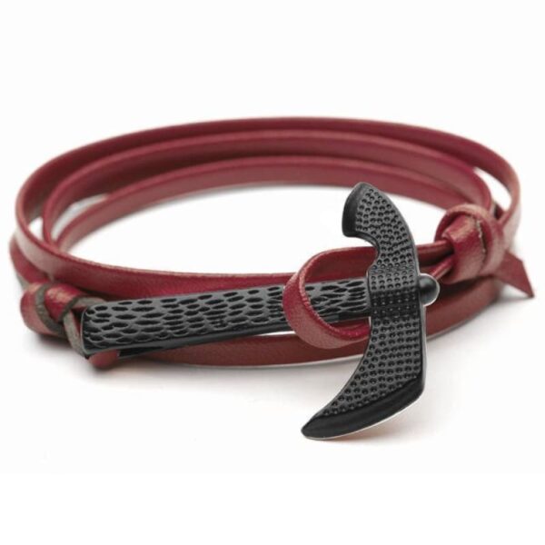 Pulsera Hacha Borgoña
