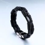 Brazalete Trenzada Cuero