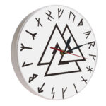 reloj de pared valknut con luz led