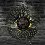 reloj de pared yggdrasil amarillo